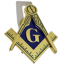 Masonic Metal Auto Emblem